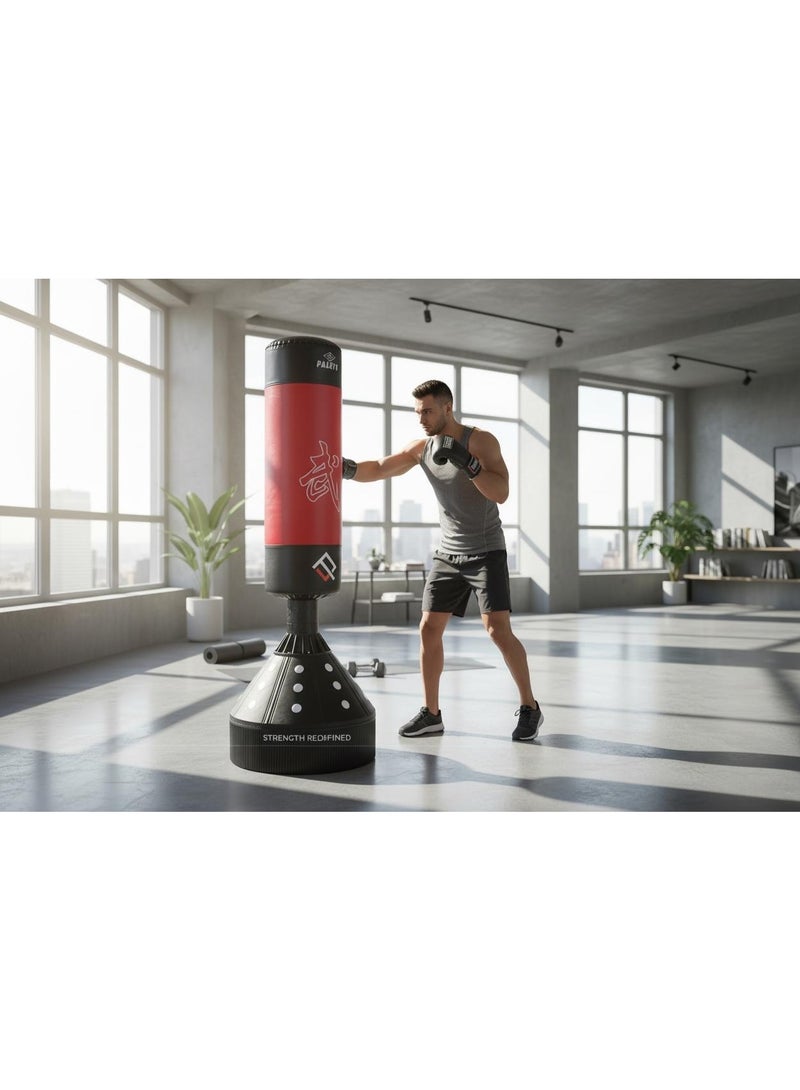 سبورت كيو كيس ملاكمة واقف بدون تعليق من سبورت كيو® – كيس تدريب للملاكمة والكيك بوكسينج ورد الفعل – قاعدة ثابتة قابلة للتعبئة – تمارين كارديو وقوة في المنزل للرجال والنساء - Image 3